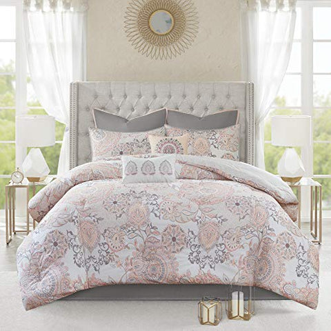 100 Cotton Percale 8pcs Printed Comforter Set