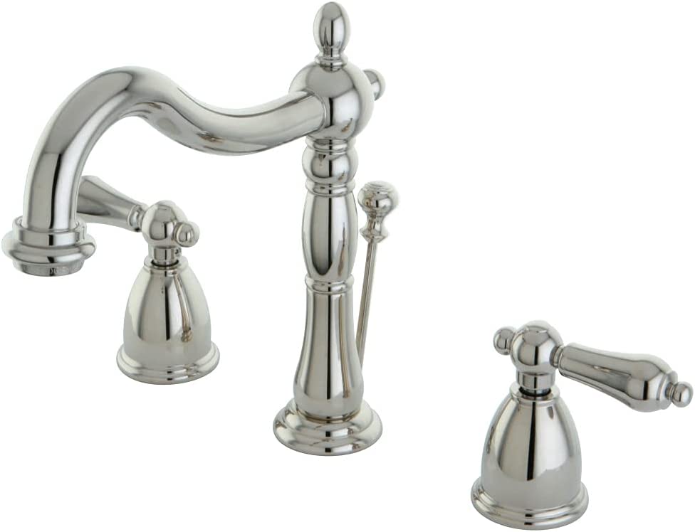 Kingston Brass KB1971AL Heritage Widespread Lavatory Faucet, Polished Chrome