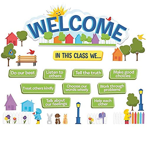 Eureka A Teachable Town In This Class Welcome Set Bulletin Board Set