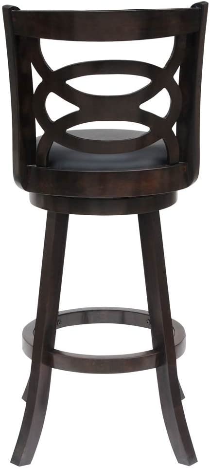 Boraam Siena 24&#34; Swivel Counter Stool in Cappuccino Finish