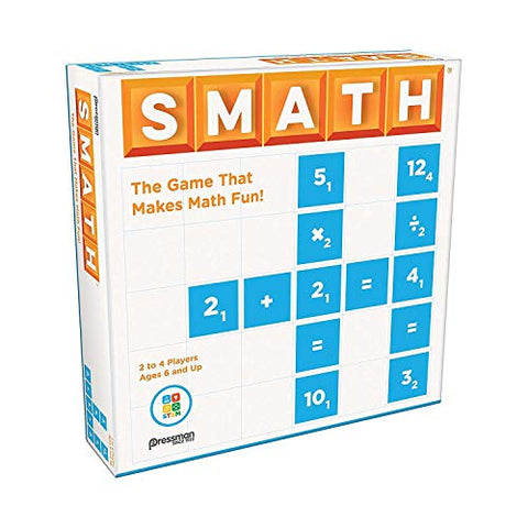 Pressman SMATH - The Game That Makes Math Fun! Multicolor, 5&#34;
