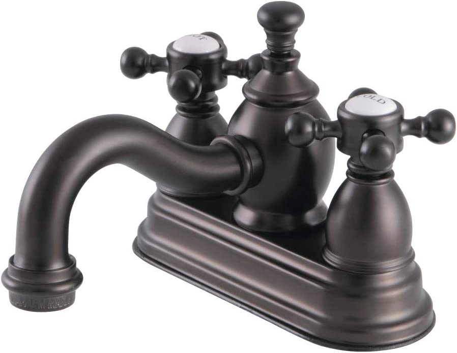 Kingston Brass KS7105BX English Country 4&#34; Centerset Bathroom Faucet, Oil Rubbed Bronze