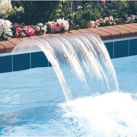 Jandy Pro Series 1' Sheer Arc, Clear 6" Lip, Backfeed