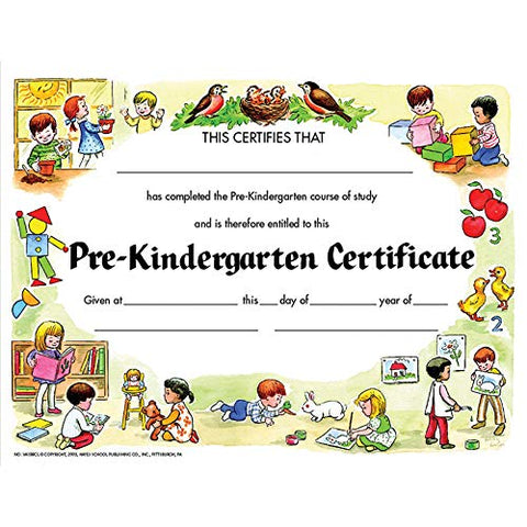 Flipside Certificate Pre-K Set/30 8.5 X 11