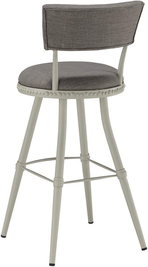 Boraam Benton Adjustable Stool, Gray/White