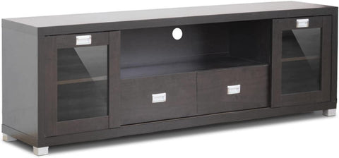 Baxton Studio FTV-881 Television-Stands, 69.4375L x 15.5625W x 23.3125H, Black