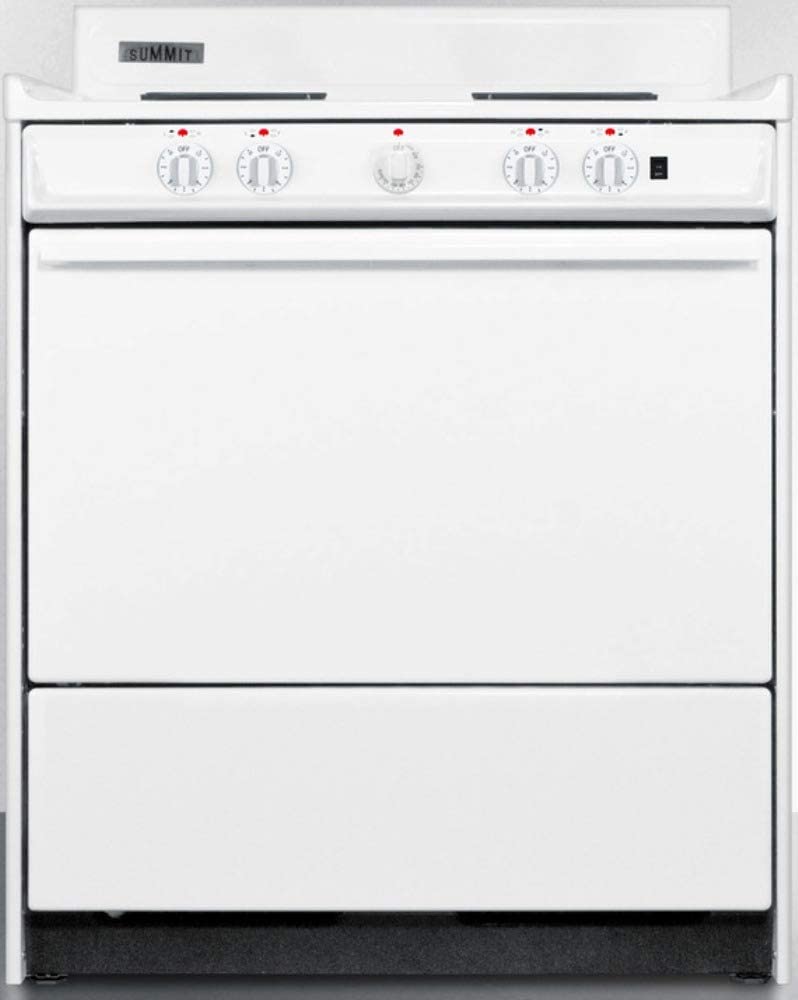 Summit WEM2171Q Kitchen Electric Cooking Range, White