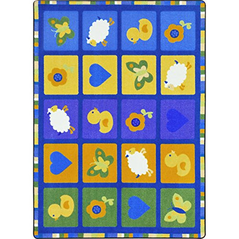 Joy Carpets 1890D-02 Spring Things Childrens Rugs, D, Multicolor