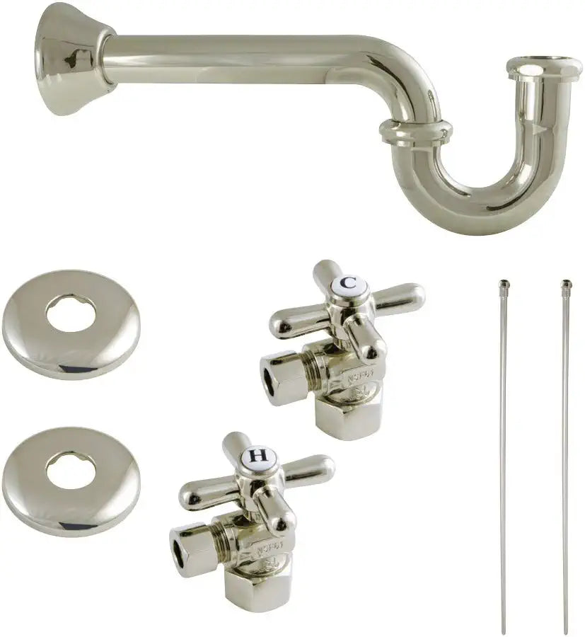 Kingston Brass KPK106P Trimscape Plumbing Supply Kit Combo, Polished Nickel