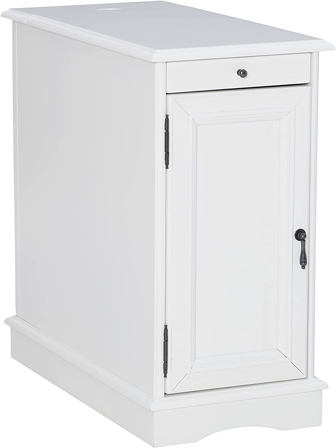 Powell Furniture Butler Accent Table, White, Small