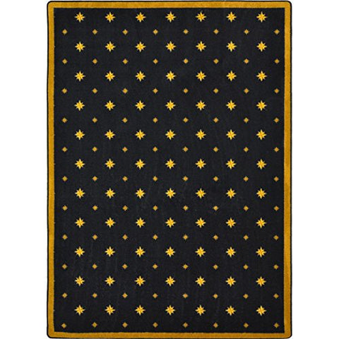Joy Carpets Any Day Matinee Walk of Fame Theater Area Rugs, 64-Inch by 92-Inch by 0.36-Inch, Black