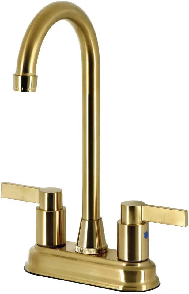 Kingston Brass KB8491NDL NuvoFusion Bar Faucet, 4-3/4-Inch in Spout Reach, Polished Chrome