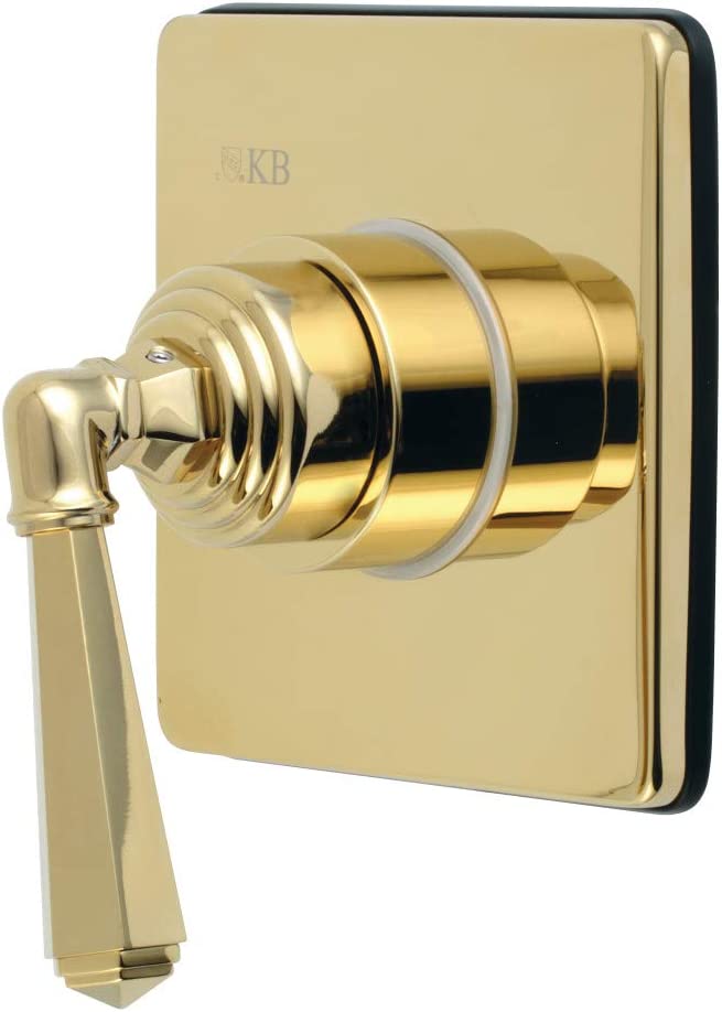 Kingston Brass KS3042HL Metropolitan Three-Way Diverter Valve with Trim Kit, Polished Brass