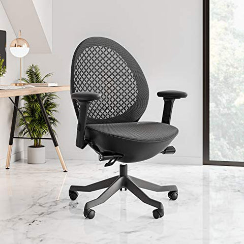 Techni Mobili Deco LUX Office Executive Chair, White