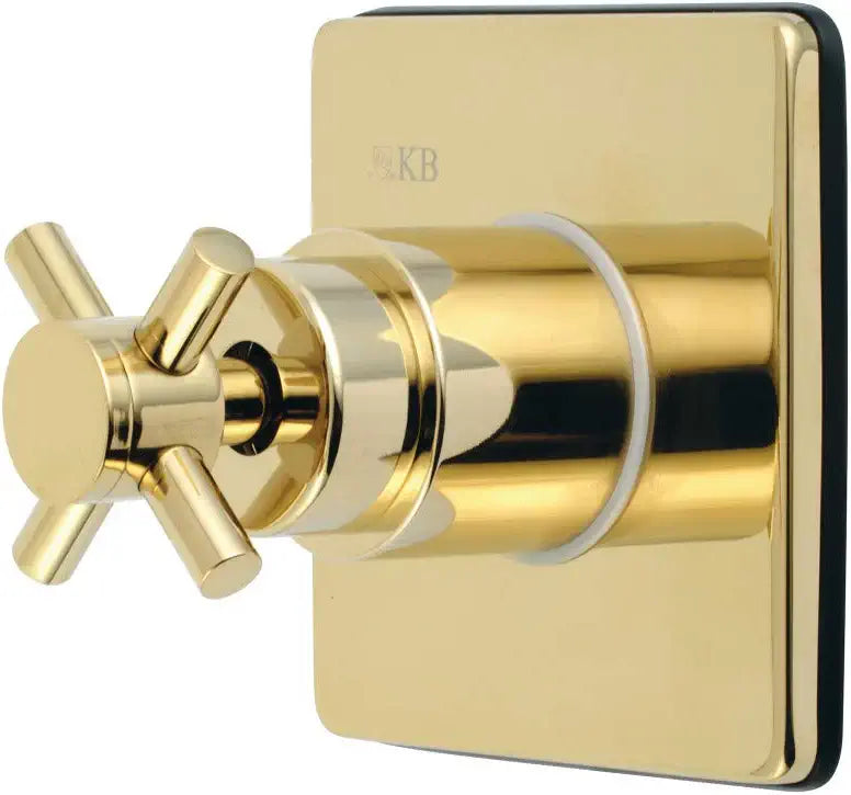 Kingston Brass KS3042DX Concord Three-Way Diverter Valve with Trim Kit, Polished Brass