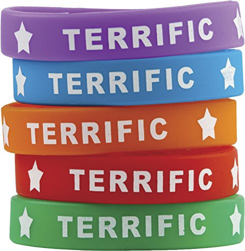 Teacher Created Resources Terrific Award Wristband Silicone, Pack of 10