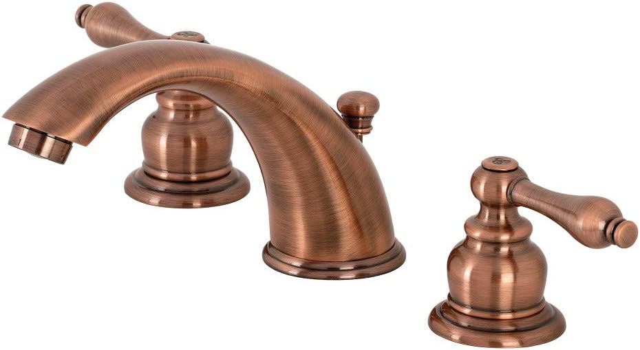 Kingston Brass KB976AL Victorian Widespread Bathroom Faucet, Antique Copper