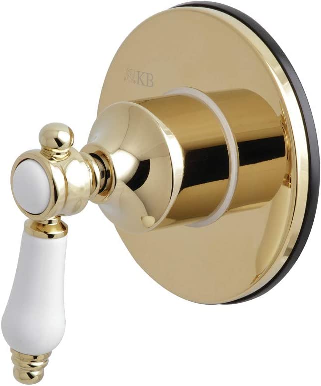 Kingston Brass KS3032BPL Bel-Air Three-Way Diverter Valve with Trim Kit, Polished Brass