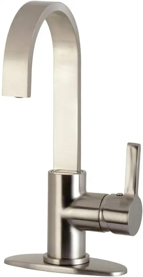 Kingston Brass LS8618CTL Continental Bar Faucet, Brushed Nickel