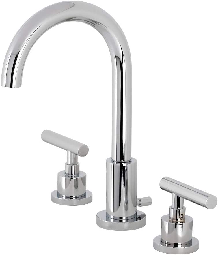 Kingston Brass FSC8921CML Manhattan Widespread Bathroom Faucet, Polished Chrome