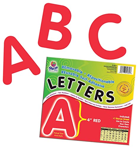 Pacon Reusable Self-Adhesive Letters