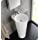 Fresca Messina 16&#34; White Pedestal Sink w Medicine Cabinet - Modern Bathroom Vanity
