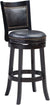 Boraam Bristol Bar Height Swivel Stool, 29-Inch, Black