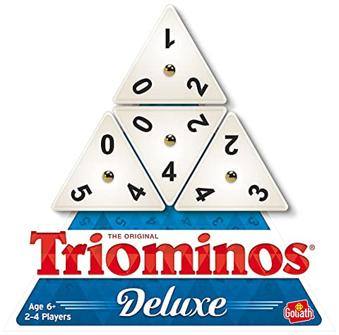 Pressman Tri-Ominos - Deluxe Edition Triangular Tiles with Brass Spinners