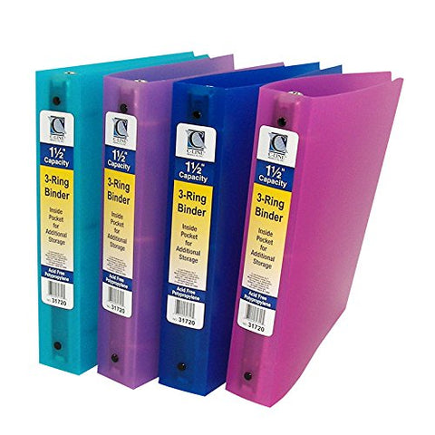 C Line 3 Ring Binder 1.5in Capacity Supplies Supplies Cli31720 C-Line Products Inc