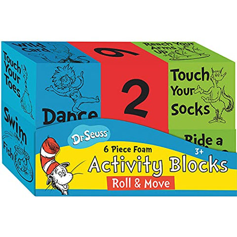 Eureka Dr. Seuss Roll &amp; Move Foam Activity Blocks