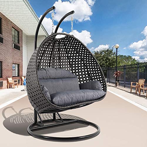 LeisureMod 2 Person Hanging Double Swing Chair