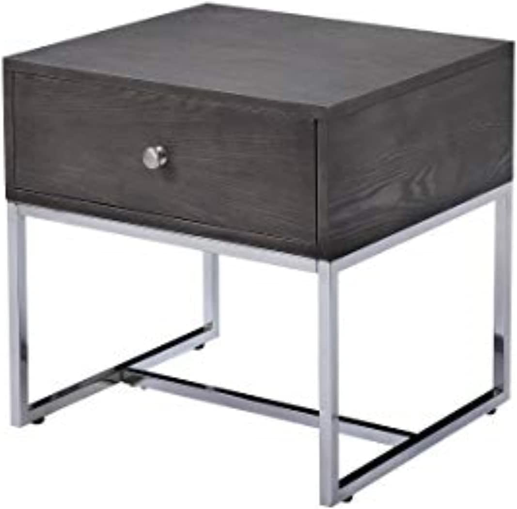 Acme Furniture Iban End Table, Gray