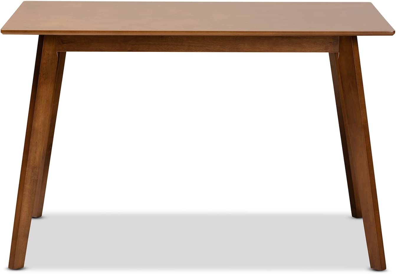 Baxton Studio Maila Mid-Century Modern Transitional Walnut Brown Finished Wood Dining Table