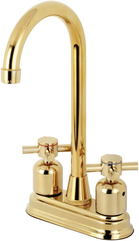 Kingston Brass KB8492DX Concord Bar Faucet, Polished Brass