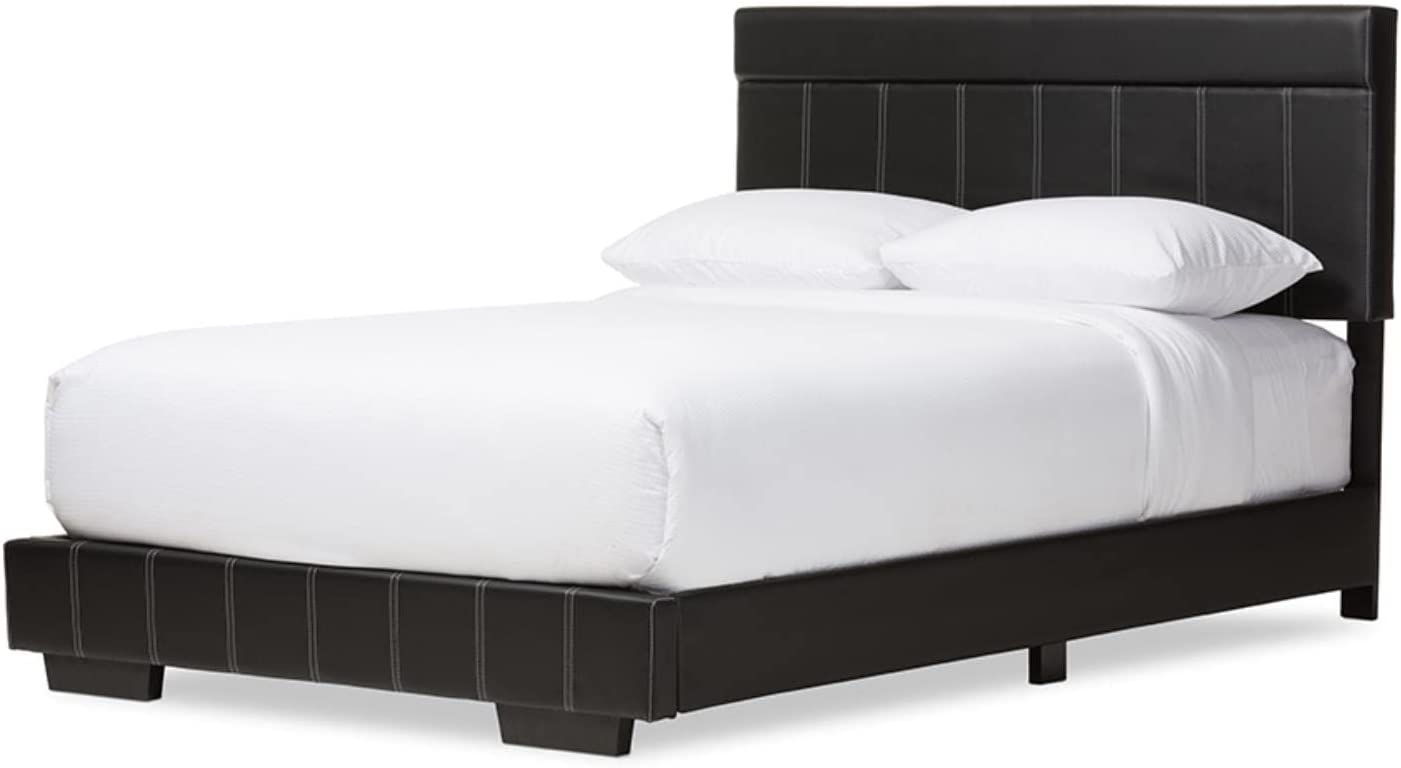 Baxton Studio Solo Modern and Contemporary Platform Bed Black/Full/Black/Contemporary