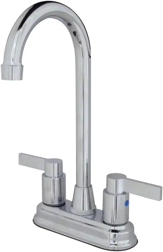 Kingston Brass KB8491NDL NuvoFusion Bar Faucet, 4-3/4-Inch in Spout Reach, Polished Chrome