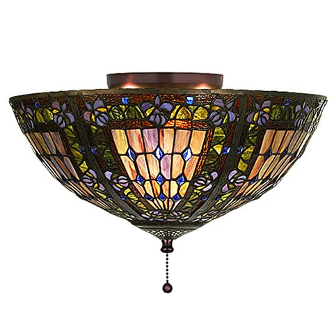 16 inches W Fleur-de-lis Flushmount