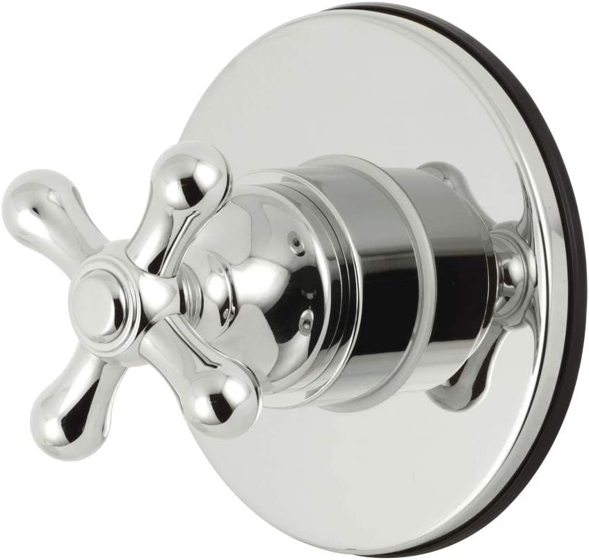 Kingston Brass KS3031AX Three-Way Diverter Valve with Trim Kit, Polished Chrome