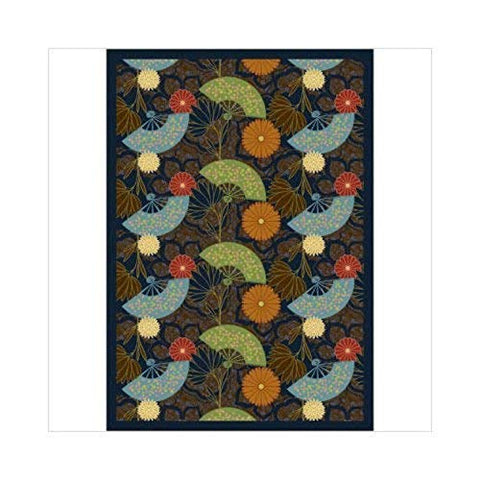 Joy Carpets Kaleidoscope Pacific Rim Whimsical Area Rugs, 46-Inch by 64-Inch by 0.36-Inch, Brown