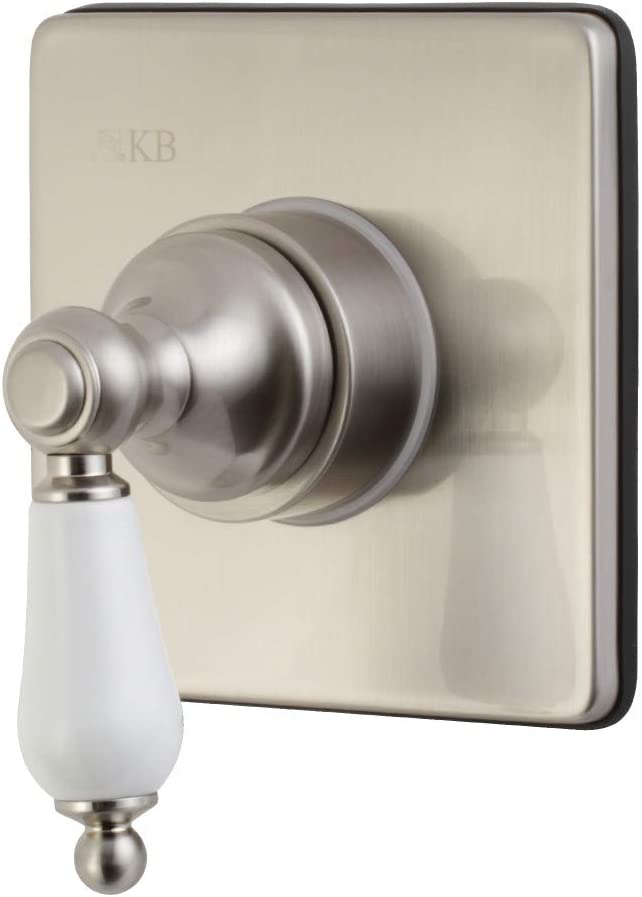 Kingston Brass KS3048PL Three-Way Diverter Valve with Trim Kit, Brushed Nickel