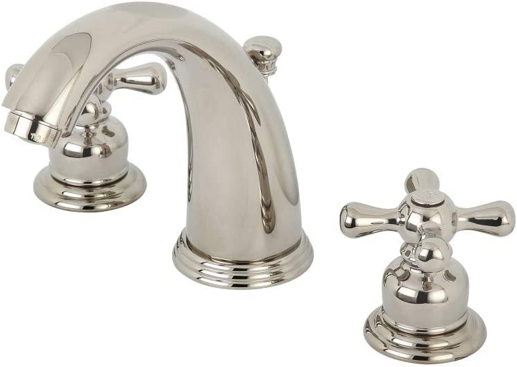 Kingston Brass KB986AXPN Victorian Widespread Bathroom Faucet, Polished Nickel