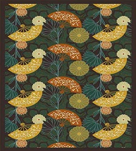 Joy Carpets Kaleidoscope Pacific Rim Whimsical Area Rugs, 92-Inch by 129-Inch by 0.36-Inch, Teal