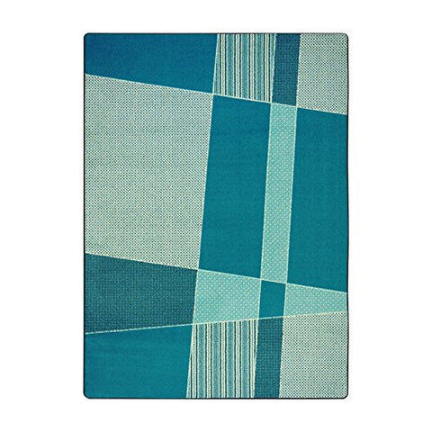Joy Carpets Kid Essentials Spazz Teen Area Rugs, 46-Inch by 64-Inch by 0.36-Inch, Teal