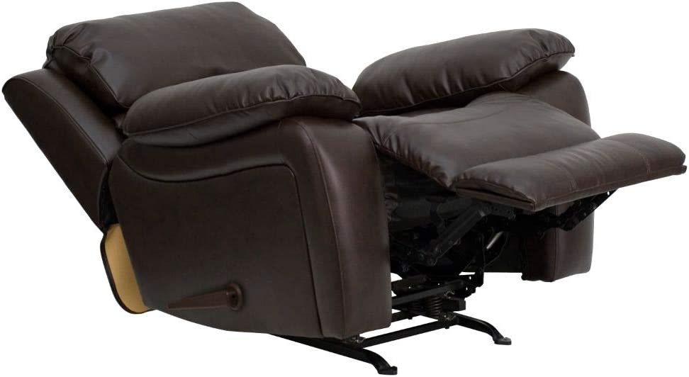 Flash Furniture Brown LeatherSoft Rocker Recliner