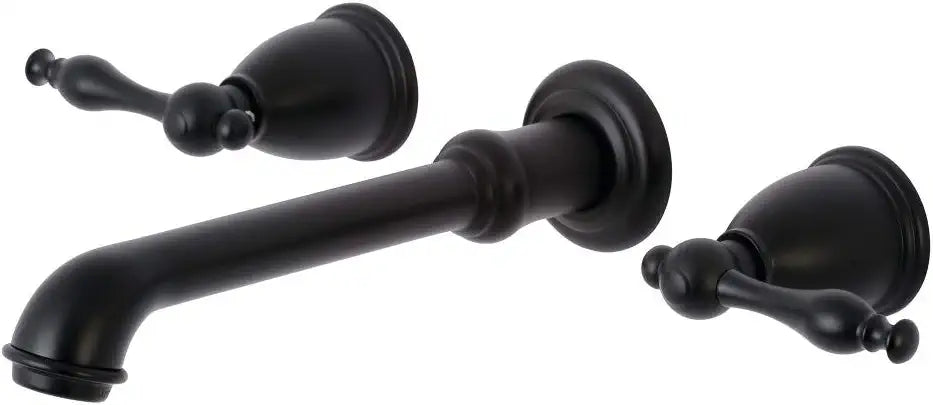 Kingston Brass KS7120NL Naples Bathroom Faucet, Matte Black