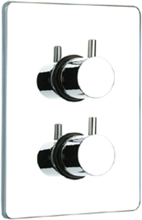 Whitehaus WHLX785T-POCH Luxe Bathroom Thermostatic Valve, Polished Chrome