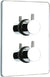 Whitehaus WHLX785T-POCH Luxe Bathroom Thermostatic Valve, Polished Chrome