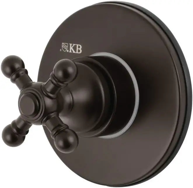 Kingston Brass KS3035BX Three-Way Diverter Valve with Trim Kit, Oil Rubbed Bronze