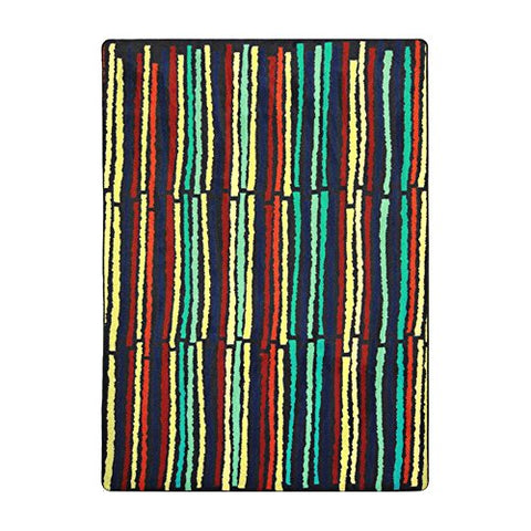 Joy Carpets Kid Essentials Cascade Teen Area Rugs, 46-Inch by 64-Inch by 0.36-Inch, Multicolored