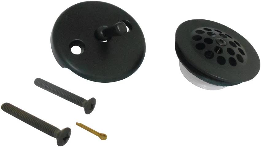 Kingston Brass DTL5305A0 Grid Tub Drain Kit, Matte Black